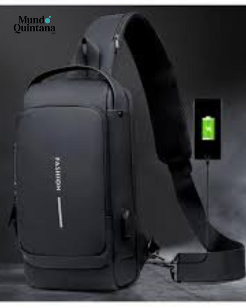 MOCHILA DE HOMBRO MULTIBOLSILLO CON CLAVE