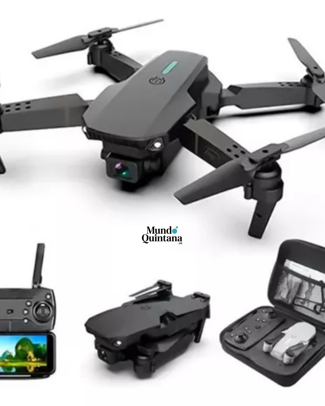 DRON PROFESIONAL E88 PRO 4K | Plegable, Doble Cámara y Fácil de Usar