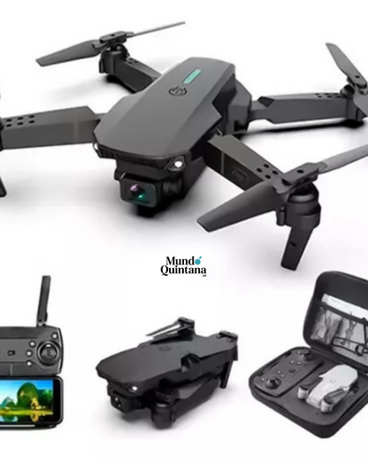 DRON PROFESIONAL E88 PRO 4K | Plegable, Doble Cámara y Fácil de Usar